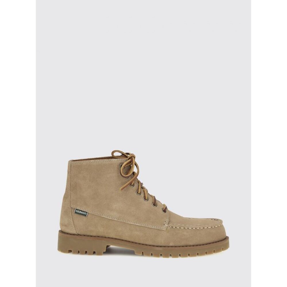 Sebago Men Sebago Parker Suede Lace-Up Ankle Boots With Raised Seam Toe